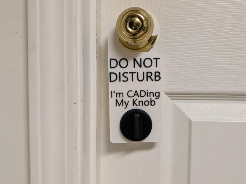 CADing my Knob Door hanger