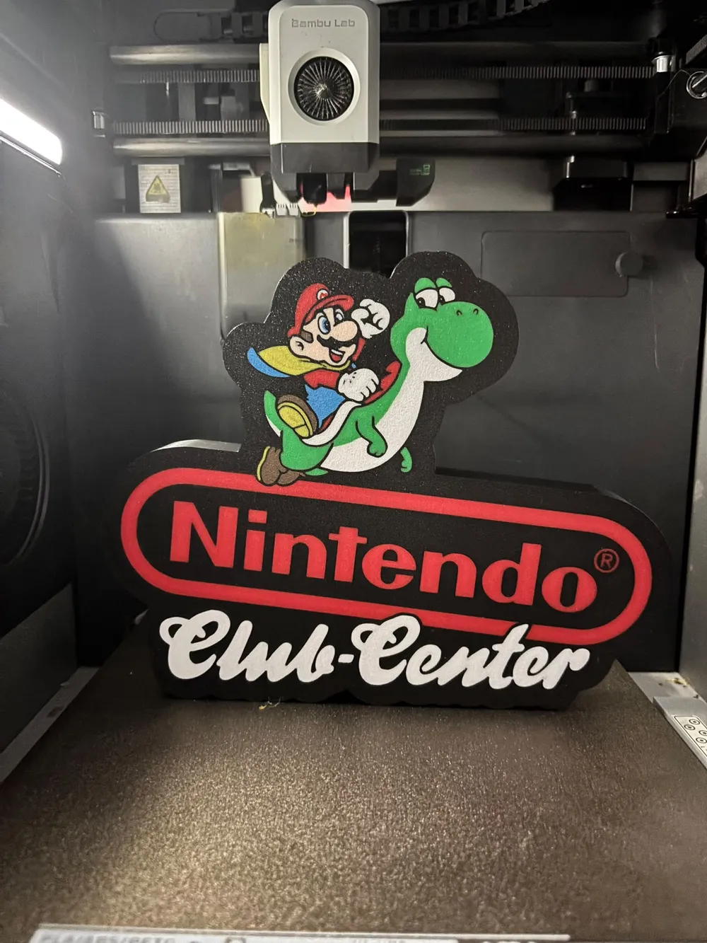Nintendo Club-Center (Mario & Yoshi) Lightbox - Free 3D Print Model ...
