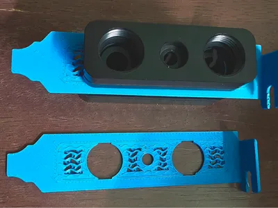 Mesh PCI brackets for Barrow Slot Pass-Thru G1/4
