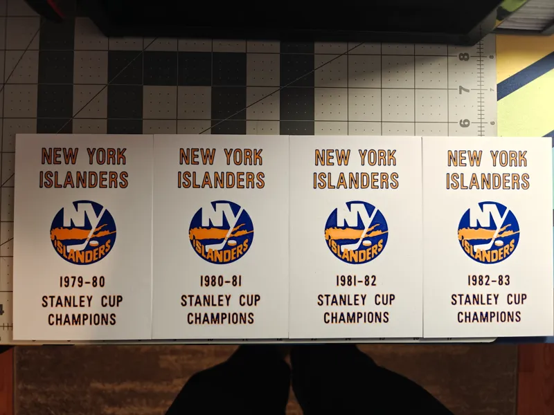 New Yore Islanders Stanley Cup Banners