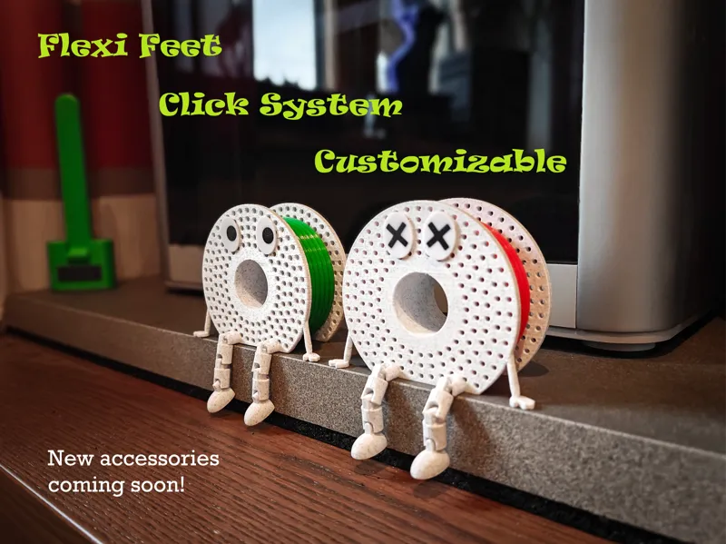 Spool Buddy with articulated flexi legs