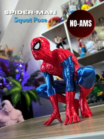 Accesorio para impresora 3D: Spider-Man Squat Pose NO-AMS — vista de referencia 2