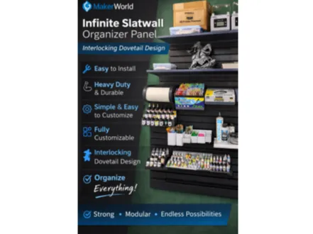 Customizable Infinite Slatwall Organizer Panel