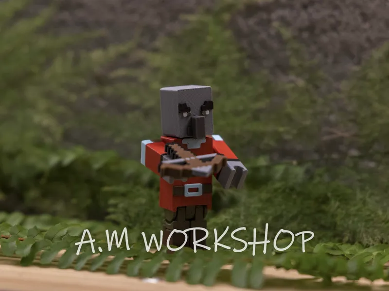 Minecraft Pillager 我的世界掠夺者可动关节模型