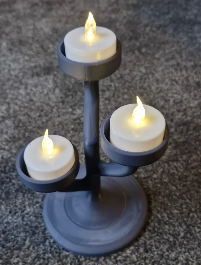 candle holder for 3 tea lights