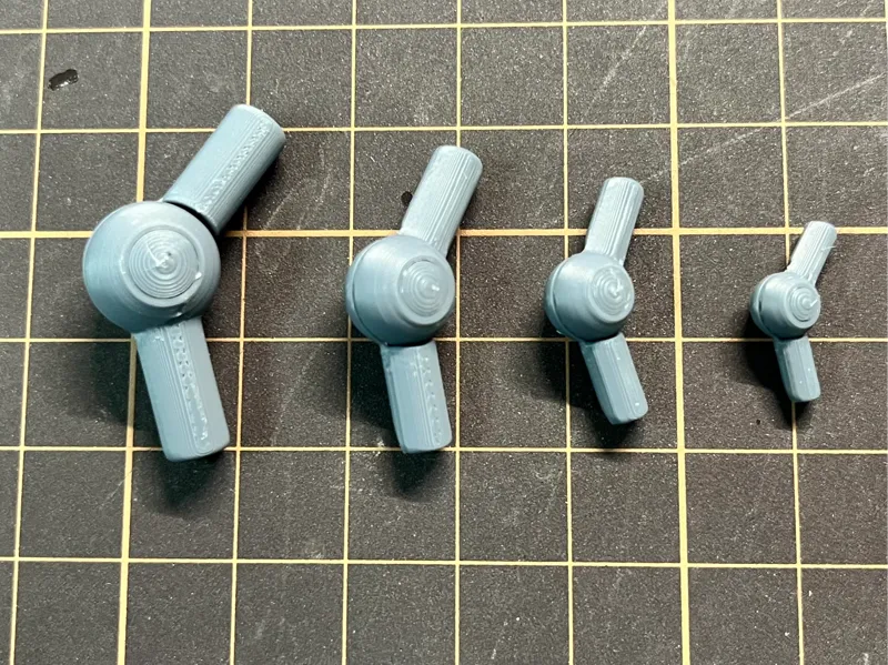 Ball joint for action figure with boolean model