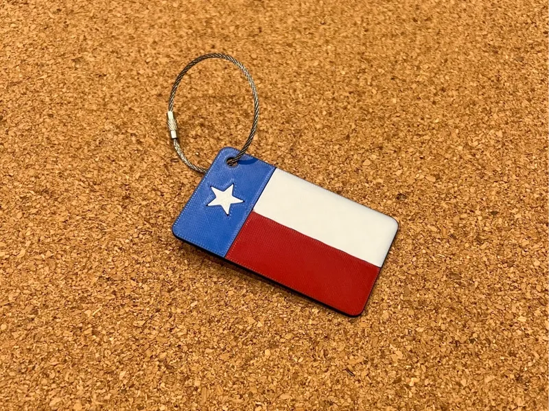 Texas Flag Keychain