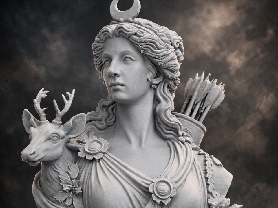 Artemide - Busto Dea della Caccia e dei Boschi