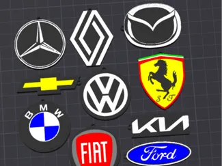 Llaveros logos Autos 