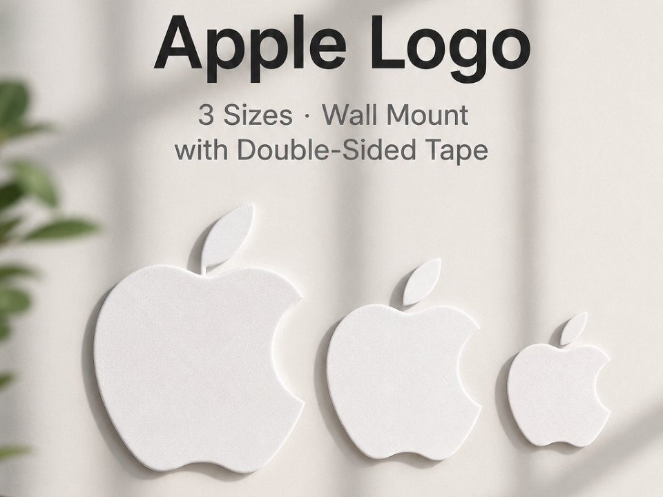 Minimalist Apple Logo Wall Decoration – 3 Sizes