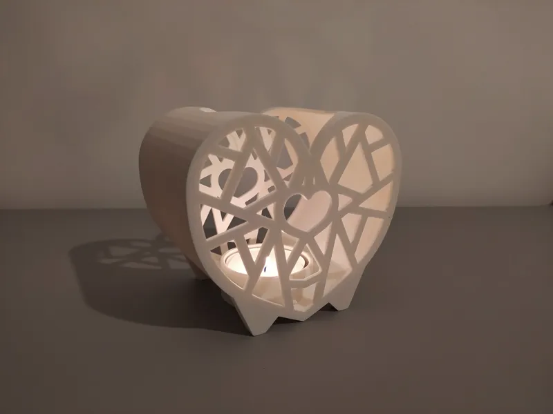Valentine's Day Heart Tealight Candle Holder