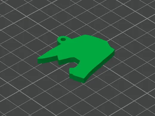 Motocross / MTB helmet keychain