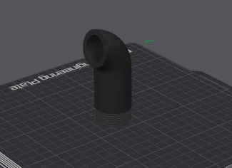 90° output 1 inch
