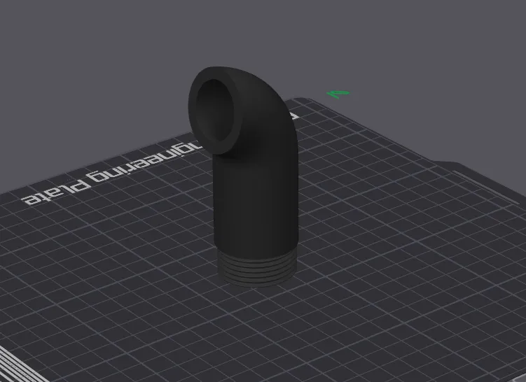 90° output  1 inch