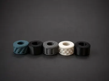 Modelo para impresión 3D: EDC Paracord Beads 13x8 (5 Patterns) — vista de referencia 3