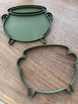 Cortador para modelado: Witch’s Cauldron – Large Clay Cutter & Stamp — vista de referencia 3