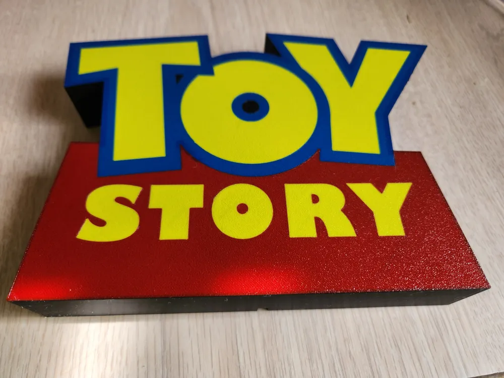 Toy Story LED lamp sign CLEAN profile by PupaePrint MakerWorld