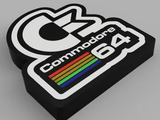 Cartel luminoso Commodore 64