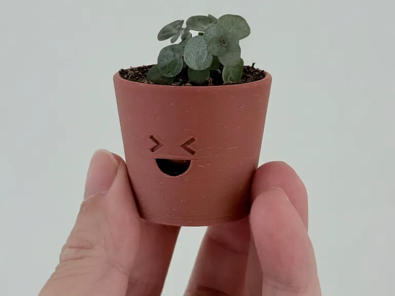 可爱的拇指花盆/仅12g的迷你桌面花盆