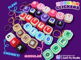 Articulated Modular Fidget Clicker Flexi Toy