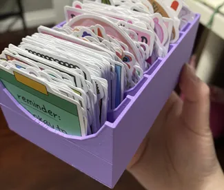 Slotted Sticker Organizer