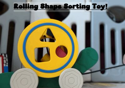 Montessori Rolling Shape Sorting Snail Toy