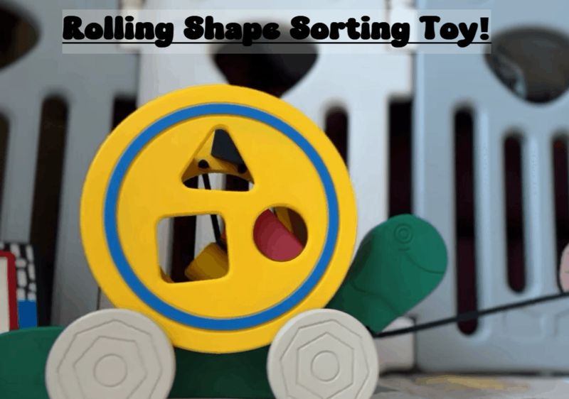 Montessori Rolling Shape Sorting Snail Toy