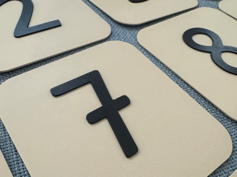 Ziffernkarten Grundschrift 0 - 20