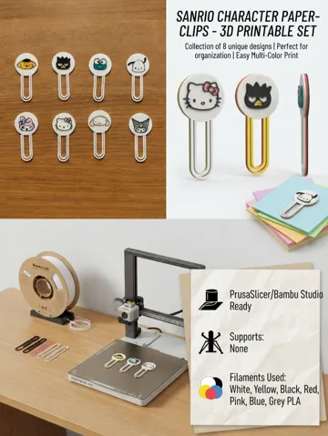 Clip o pieza de sujeción: Sanrio Character Paper-Clips - Cute — vista de referencia 2