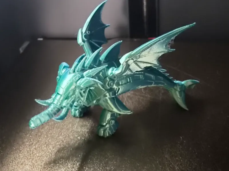 mechanical elephant dragon dolphin  