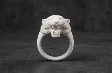 Accesorio para impresora 3D: 虎头戒指,通用内径尺寸 — vista de referencia 3