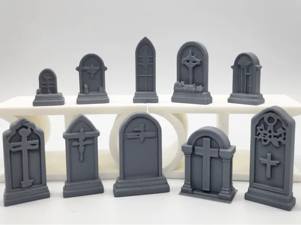 Lot de 10 pierres tombales miniatures