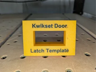 Door latch router jig