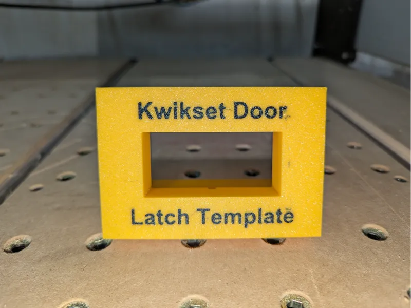 Door latch router jig