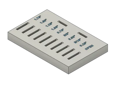 Radius Jig Storage Tray