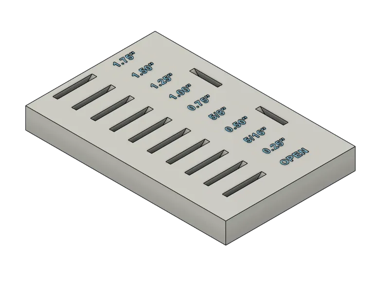 Radius Jig Storage Tray
