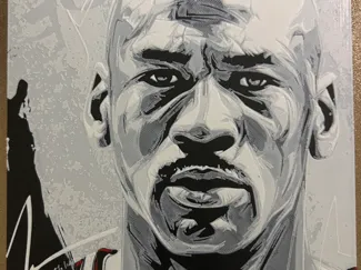 Hueforge Michael Jordan Retrato 