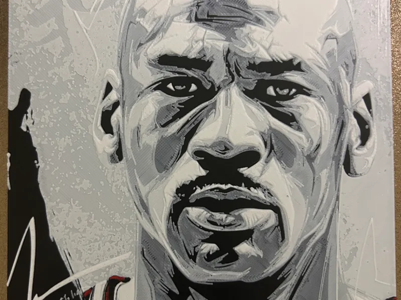 Hueforge Michael Jordan Retrato 