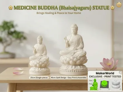 Serene Medicine Buddha St (Bhaisajyaguru) 25-40cm 