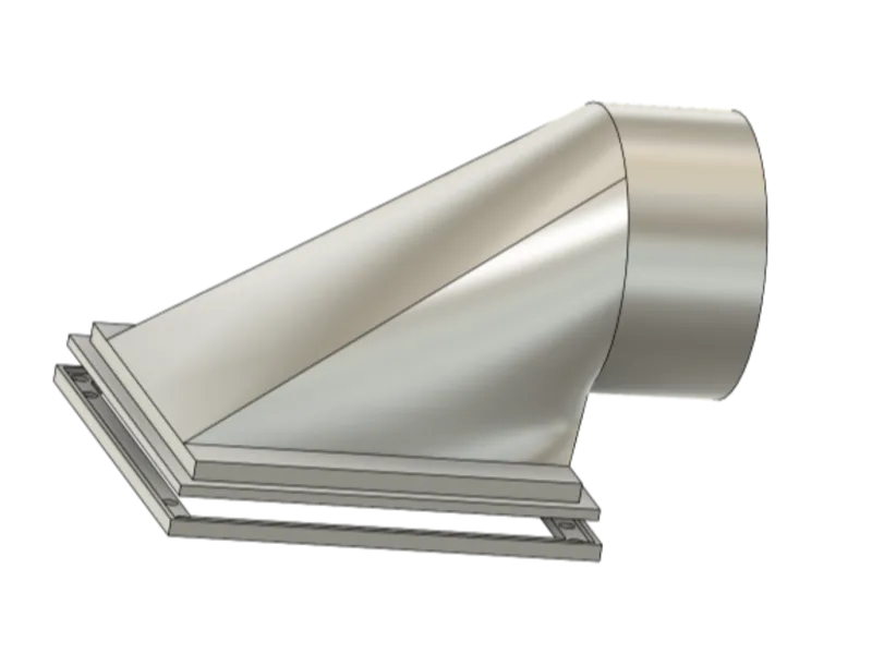 H2S / H2D / H2C 打印机专用 100mm 磁吸后部外排接口 (免工具快拆版)