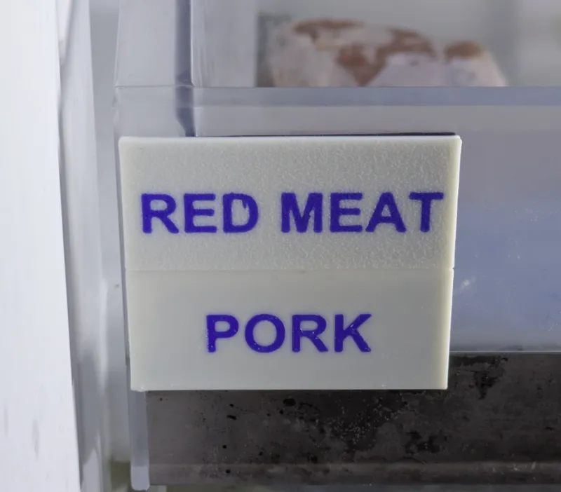Keep your freezer organized - 30 shelf labels