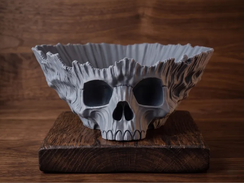 Coral Skull Bowl