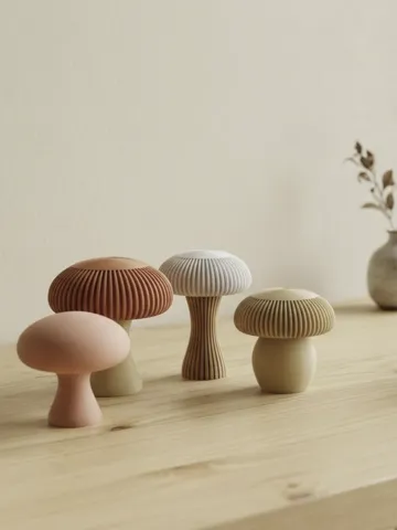 Letrero o emblema decorativo: Aura Collection Ribbed Mushrooms Autumn Halloween — vista de referencia 2