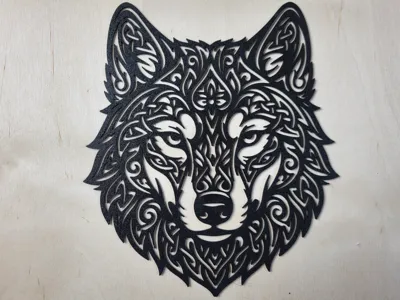 Tribal Wolf Wall Art