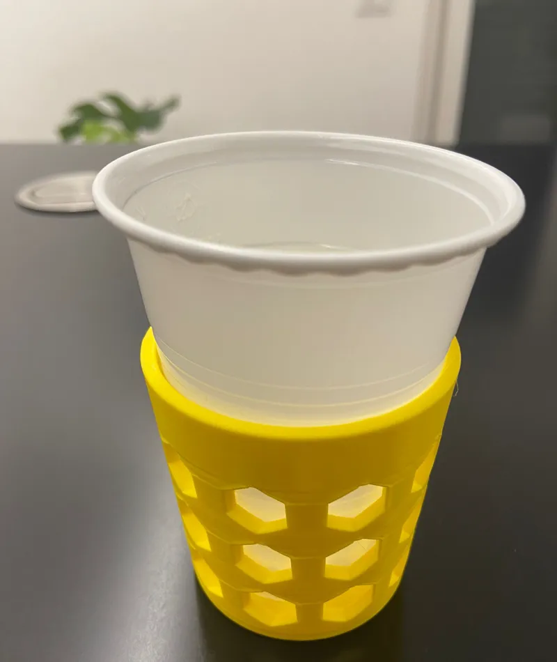 Plastic cup holder