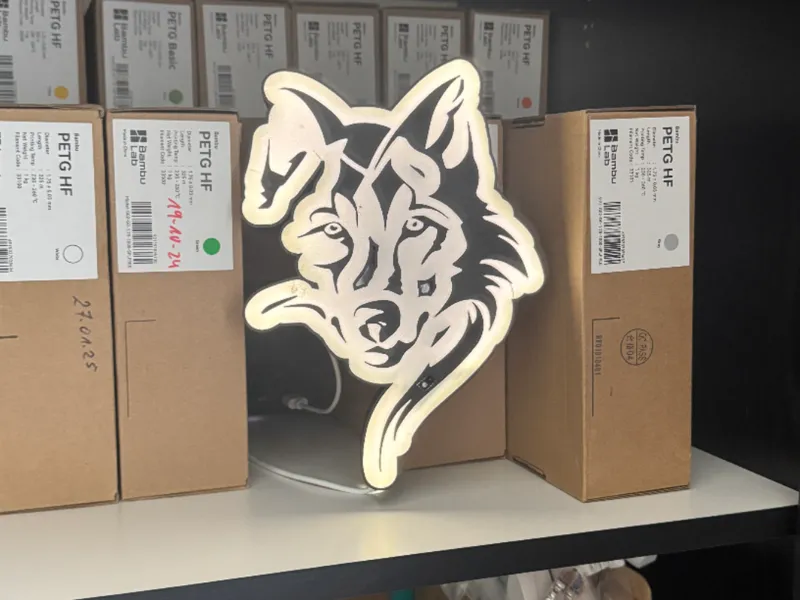Wolf-Led-Lampe