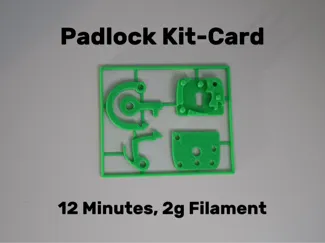 Mini Padlock Kit Card