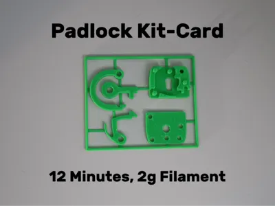 Mini Padlock Kit Card