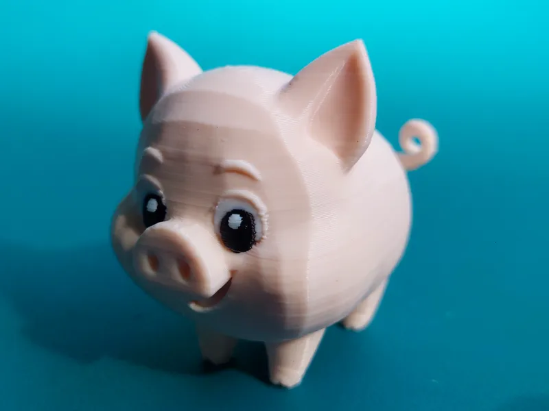 Cartoon Pig Animal Miniature
