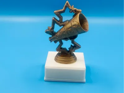 Dollhouse Miniature Diamond Trophy